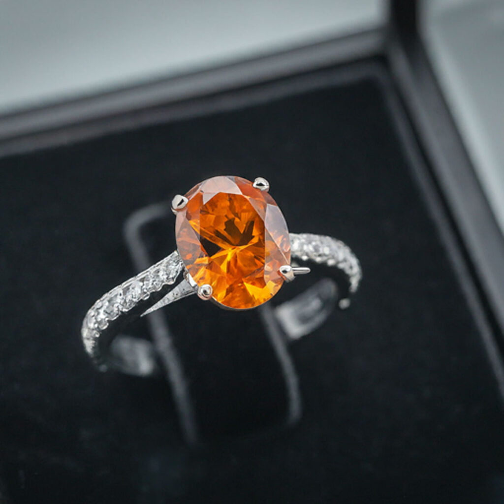 Crafting Elegance with Exquisite Orange Diamonds